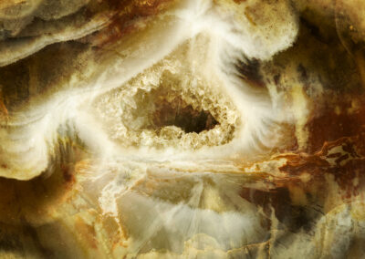 Macrophotograph of crystalline mineral