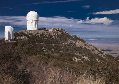 The Kitt Peak mountaintop observatory in Arizona