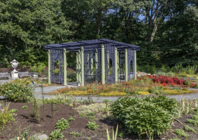 Photo of a pergola at New England Botanic Garden at Tower HIll in Massachusetts
