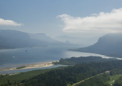 Landscape photograph of the Columbia River Gorge in Oregon