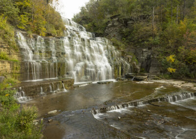Landscape photo of Hector Falls, a cascading waterfall in New York