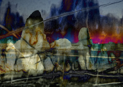 Photo composition of crystalline minerals