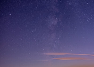 A sunset night sky in Old Saybrook, Connecticut