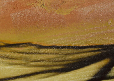 Grainy yellow and orange texture like a hazy desert landscape