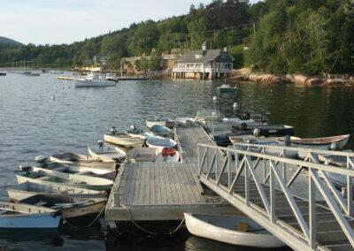 A dock in Bar Harbor, Maine