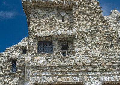 Balconies at Gillette Castle in East Haddam, Connecticut