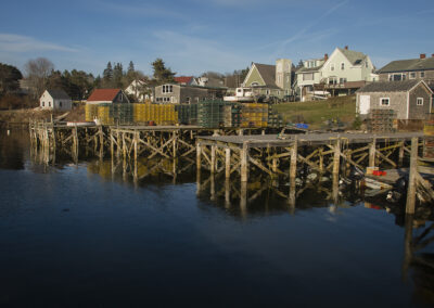 The lobster docks at Port Clyde in Maine