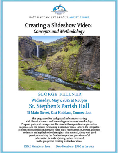 Program poster for Creating a Slideshow Video: Concepts and Methodology