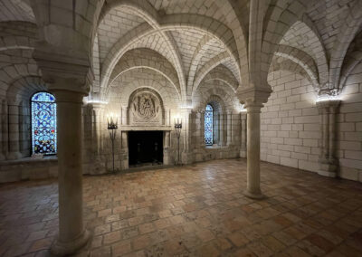 Vaulted ceilings at the Worcester Art Museum in Massachusetts
