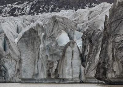 The edge of the ice at Vatnajokull Glacier