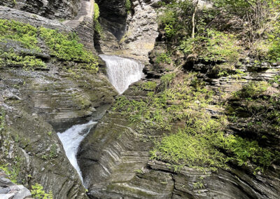 Photo of waterfalls and river at Watkins Glen, New York
