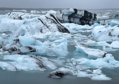Ice floes at Jokulsarlon, Iceland