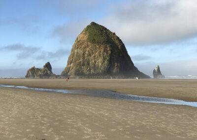 Beachscape photo of Haystack Rock in Oregon