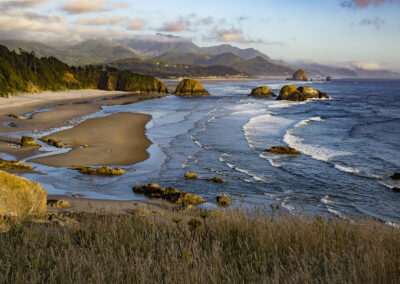 Seascape photograph of Ecola State Park in Oregon
