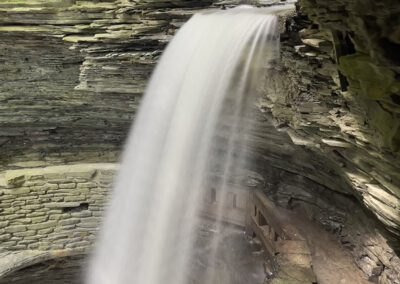 Photo of dramatic waterfall at Watkins Glen, New York