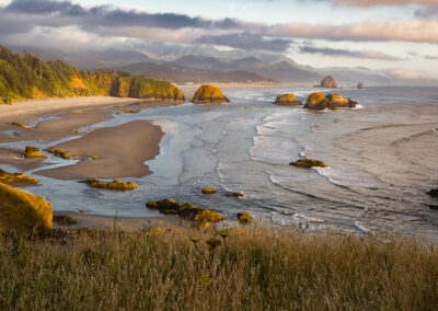 Seascape photograph of Ecola State Park in Oregon